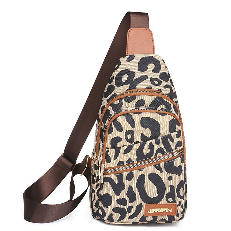Wholesale Oxford Cloth Leopard Breast Bag